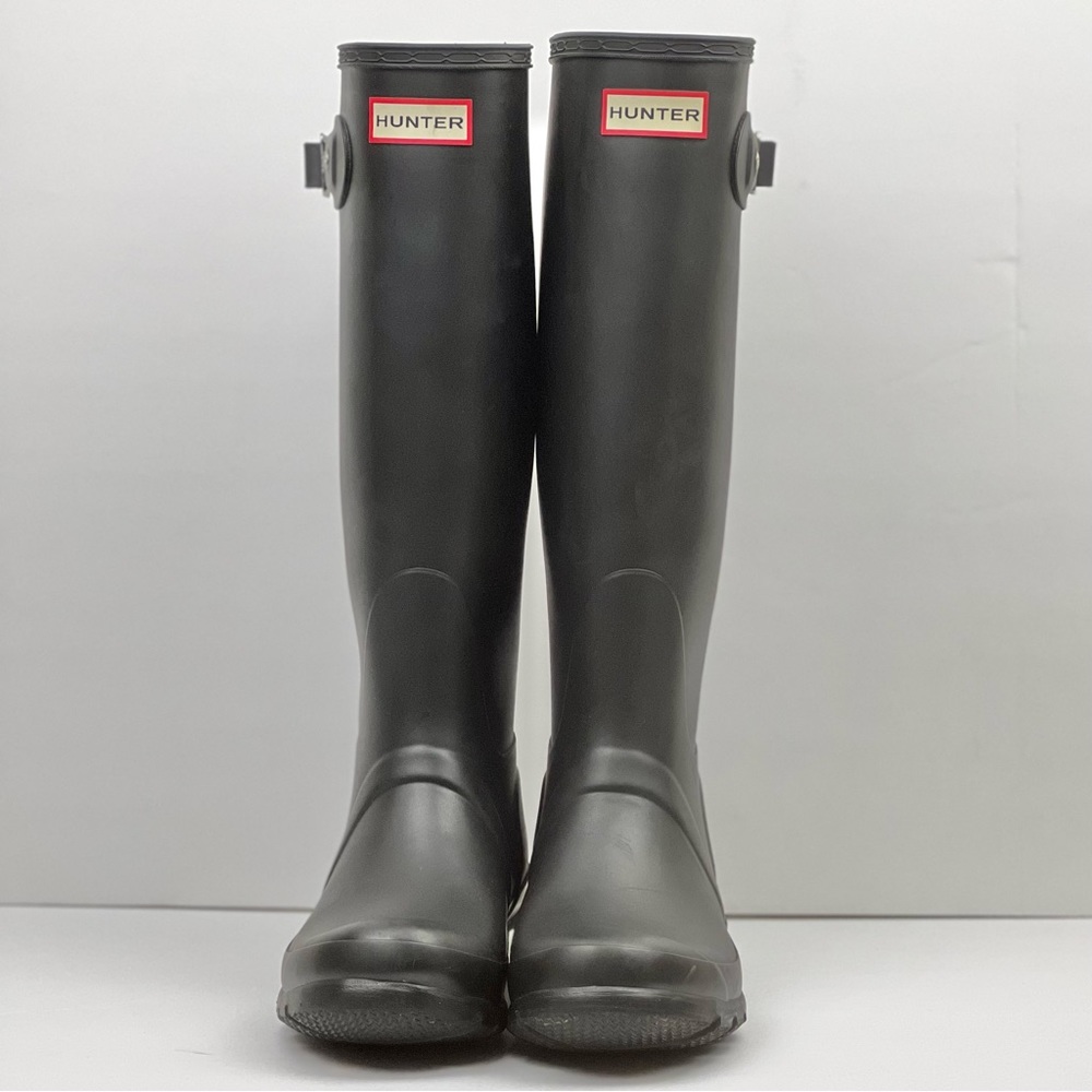 HUNTER Original Tall Black Rain Boots Size 7